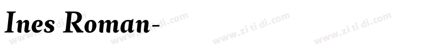 Ines Roman字体转换